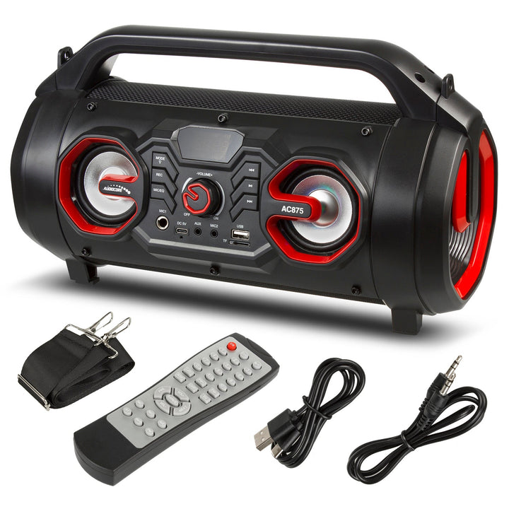 Audiocore Bazooka prijenosni zvučnik, Bluetooth 5.0, FM radio, micro SD, SD, IPX4, 2000 mAh, AC875