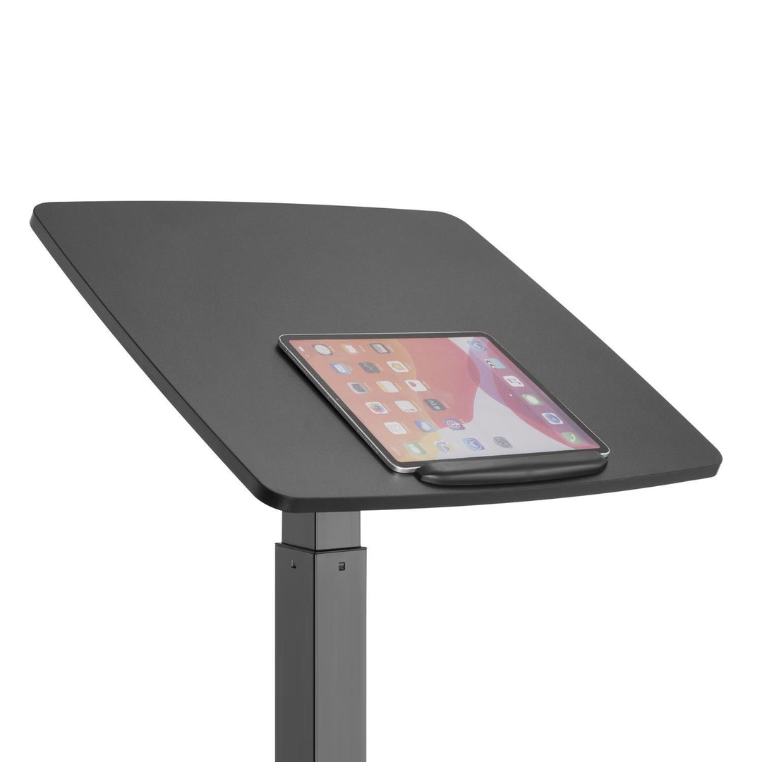 Maclean stol za laptop, podesive visine, za stajanje ili sjedenje, maksimalna visina 113 cm, MC-892B