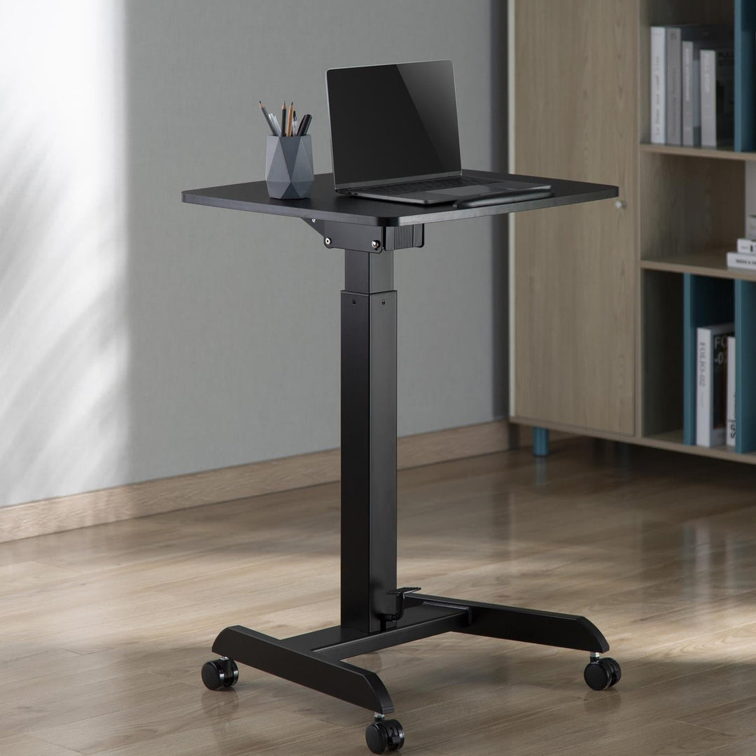 Maclean stol za laptop, podesive visine, za stajanje ili sjedenje, maksimalna visina 113 cm, MC-892B