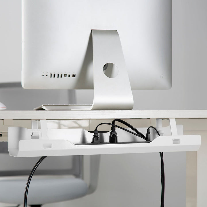 Ergo Office bijeli organizator kabela i kabela ispod stola ER-431 W