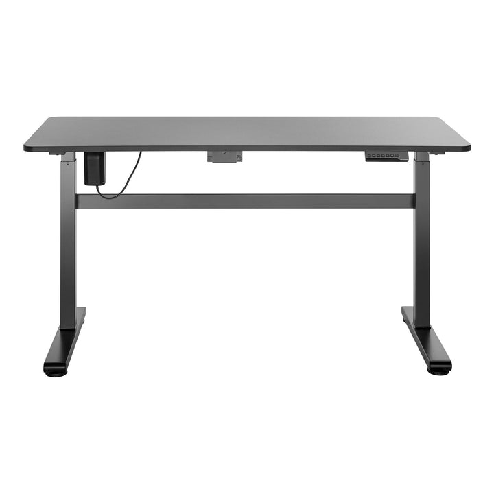 Ergo Office električni uredski stol, podešavanje visine, sivi, maksimalna visina 118 cm, 50 kg – s radnom plohom za stajanje/sjedenje, ER-434