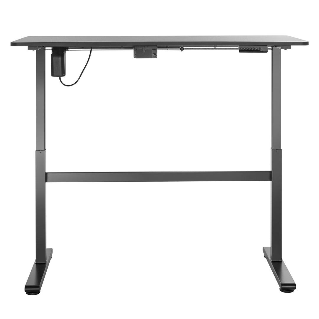 Ergo Office električni uredski stol, podešavanje visine, sivi, maksimalna visina 118 cm, 50 kg – s radnom plohom za stajanje/sjedenje, ER-434