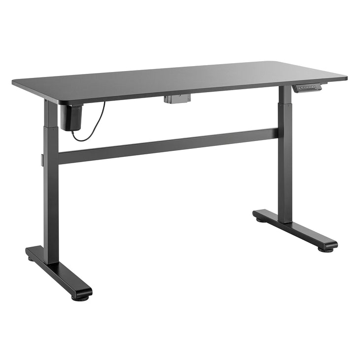 Ergo Office električni uredski stol, podešavanje visine, sivi, maksimalna visina 118 cm, 50 kg – s radnom plohom za stajanje/sjedenje, ER-434