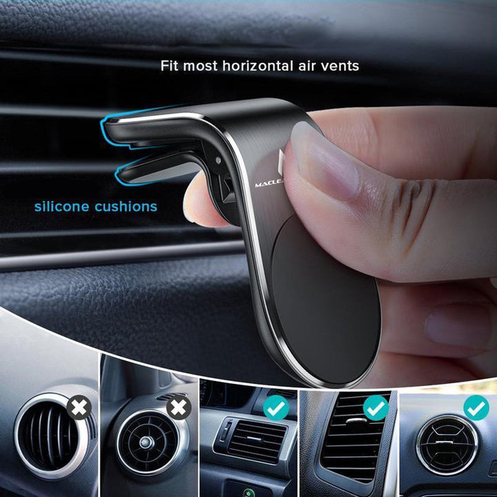 Maclean držač za mobitel u automobilu, magnetski, univerzalni, za ventilacijsku rešetku, ABS materijal, MC-326