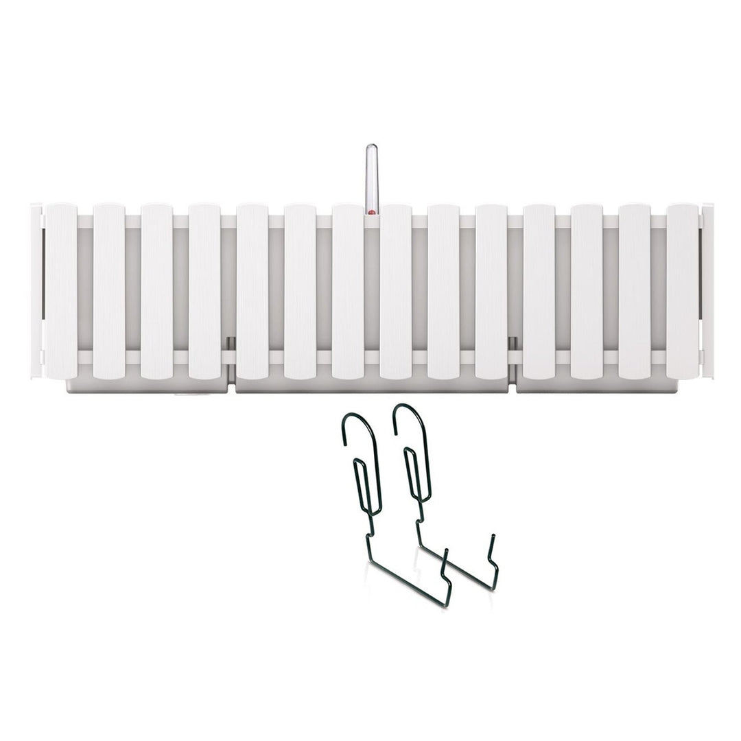 Kutija za balkon s kukicama Boardee Fencycase DDEF600W bijela