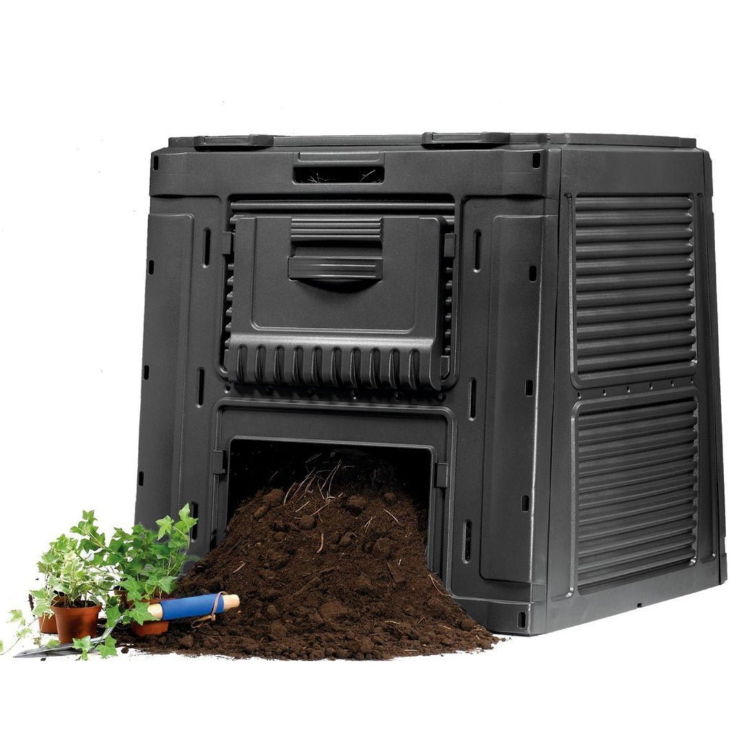 Keter E-COMPOSTER 470L crna kanta za kompost s postoljem 231415