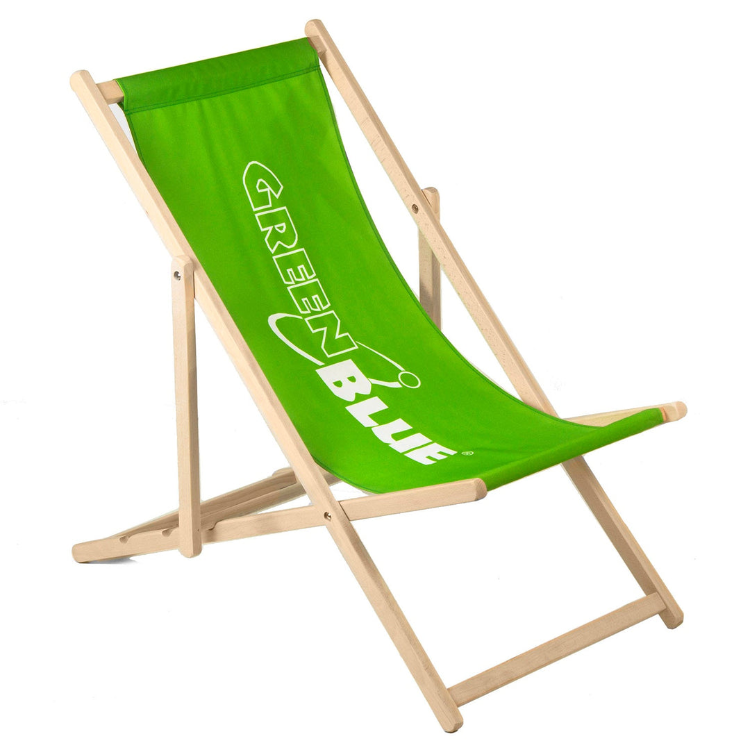 Klasična GreenBlue GB183 ležaljka za plažu od bukovine s vlastitim uzorkom, grafikom, logotipom ili reklamnom porukom