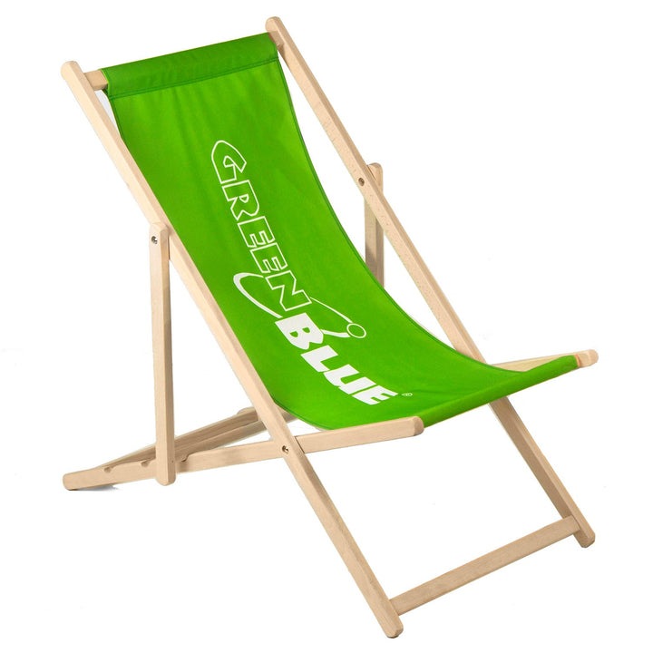 Klasična GreenBlue GB183 ležaljka za plažu od bukovine s vlastitim uzorkom, grafikom, logotipom ili reklamnom porukom