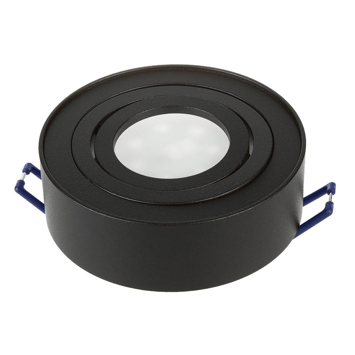 Maclean stropna svjetiljka s reflektorima, za izvore svjetlosti MR16/GU10, crna, 94x32 mm, okrugla, aluminijska, MCE462 B