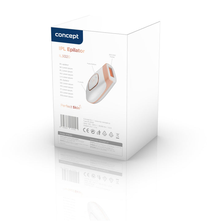 IPL Concept Perfect Skin epilator, 2 načina rada, 5 razina intenziteta, IL3000