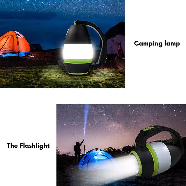 Maclean 3-u-1 LED lampa, kamperska lampa, stolna lampa, ručna lampa, 1W, 60-200 lm, hladno bijela 6000K, napajanje 3xAA 1,5V, MCE294