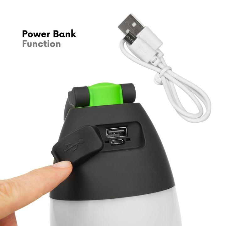 Maclean 3-u-1 LED lampa, kamperska lampa, stolna lampa, ručna lampa, 1W, 60-200 lm, hladno bijela 6000 K, 18650 1500 mAh, funkcija powerbanka MCE298