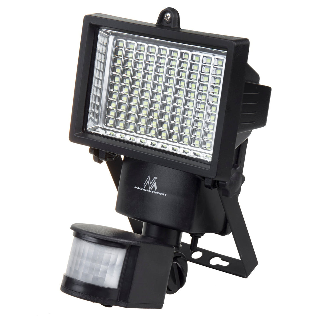 Solarna LED reflektorska svjetiljka s senzorom pokreta Maclean Energy IP44, 6 W, 360 lm, 6000 K hladno bijela, Li-ion baterija 2400 mAh, 5,5 V DC MCE442