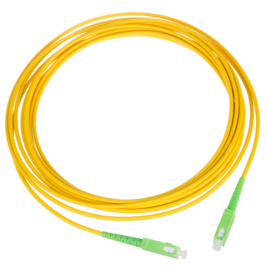 SC/APC na SC/APC optički kabel, simplex, jednomodni, žuto/zelena (10)
