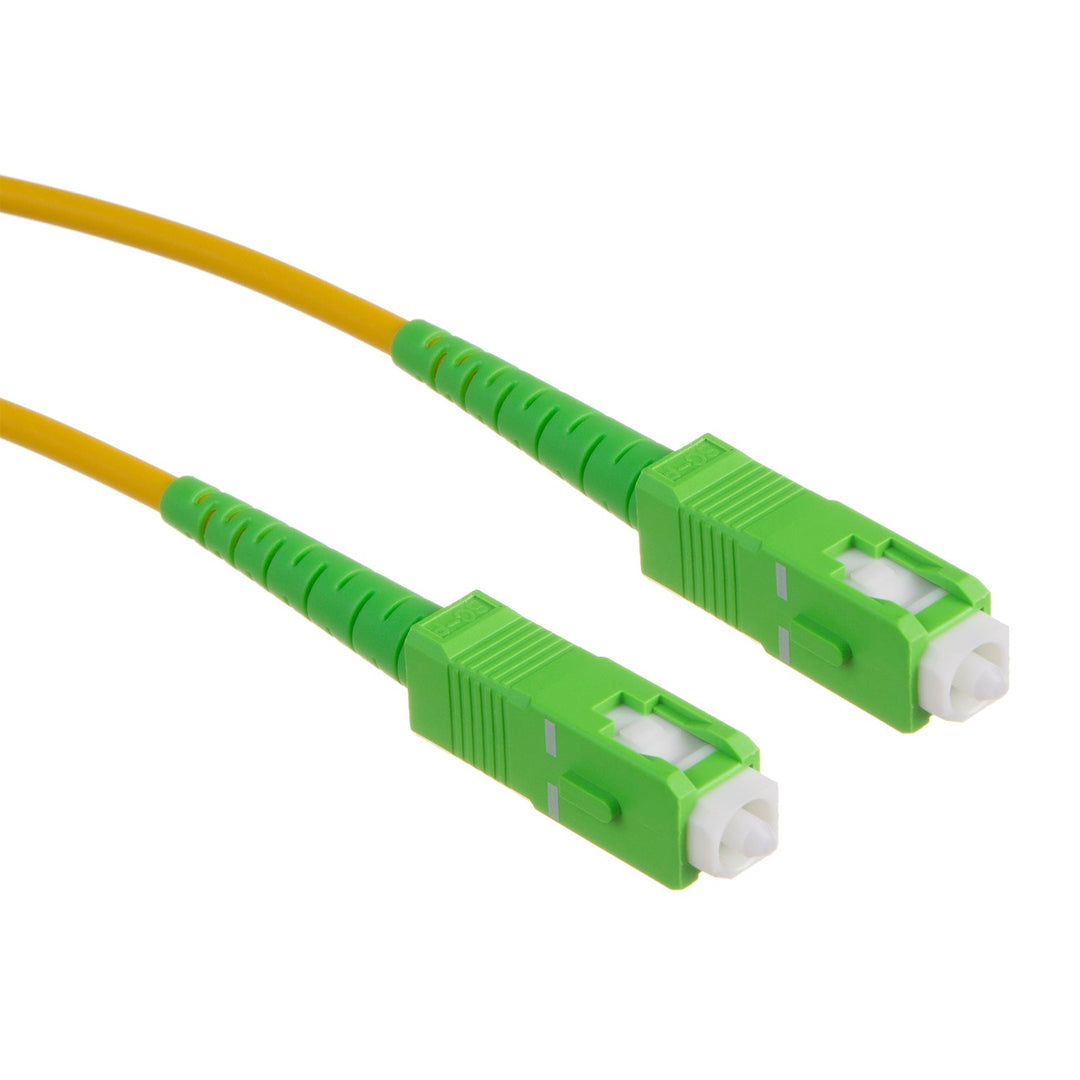 SC/APC na SC/APC optički kabel, simplex, jednomodni, žuto/zelena (15)
