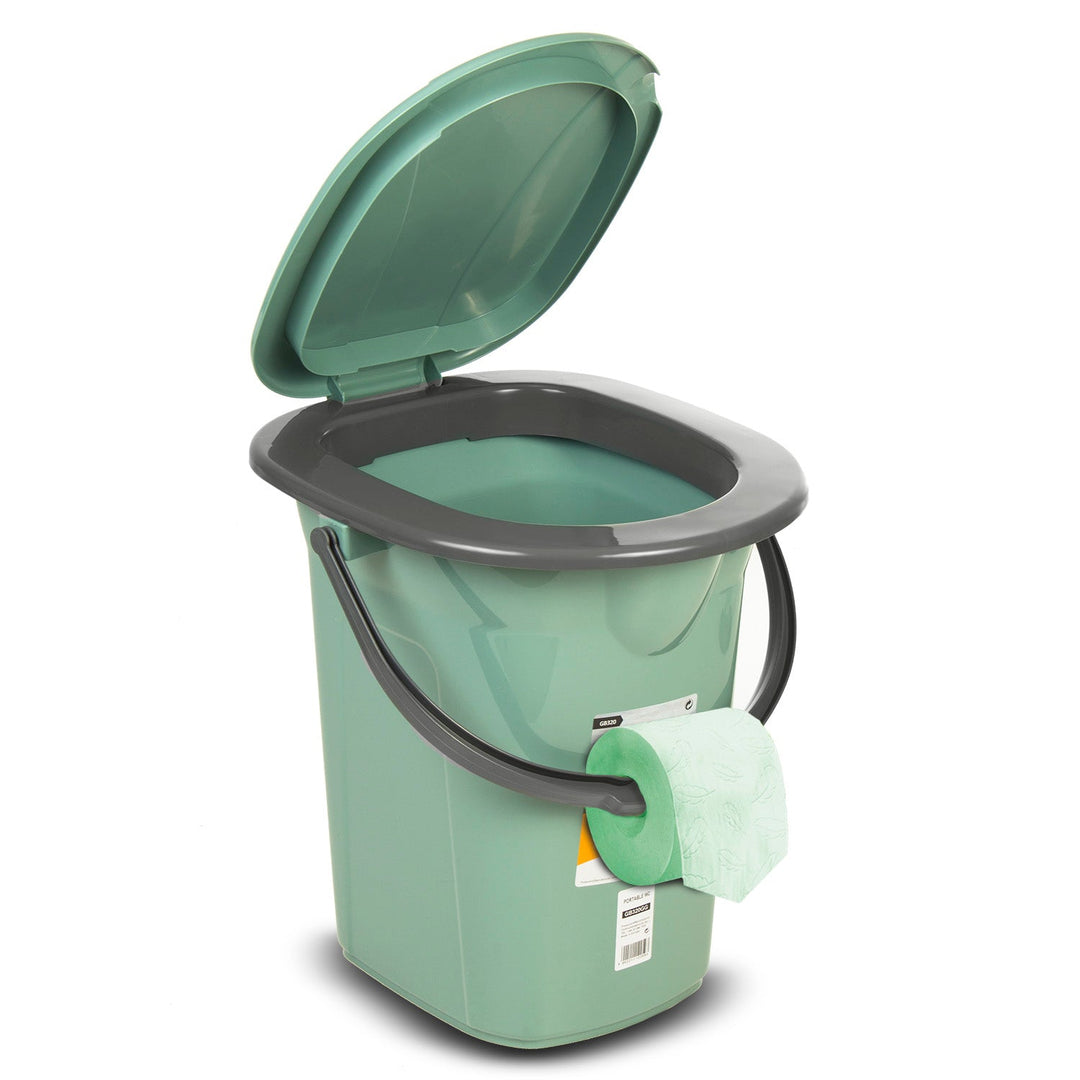 GreenBlue GB320GG zeleni i sivi prijenosni WC