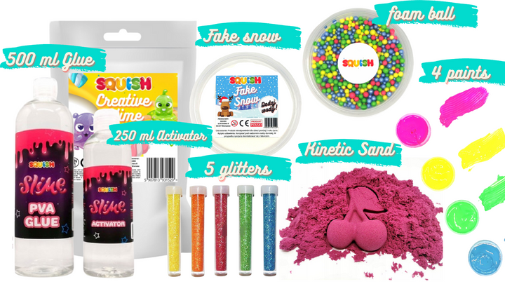 SLIME Creative slime kit Kit cutie pentru realizarea SLIME creative Diy Kit pentru un copil.