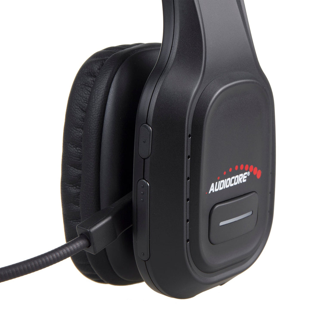 Bluetooth ANC slušalice za pozivne centre s mikrofonom Audiocore, QCC3020, ANC, AVRCP, A2DP, HSP, HFP, SBC AAC kodek, AC864
