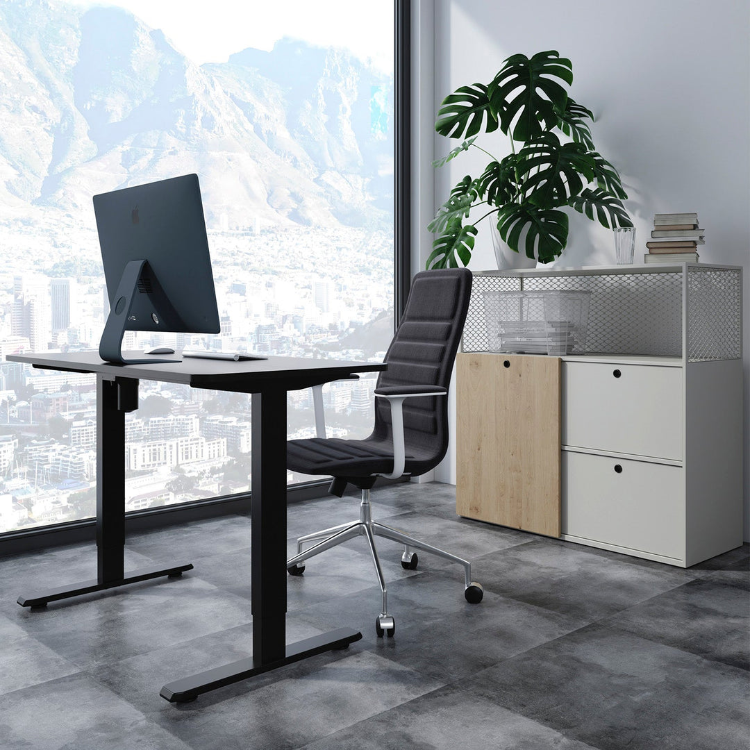 Ergo Office električni uredski stol, 1 motor, podešavanje visine, max. 1160 mm, max. težina 80 kg, ER-443