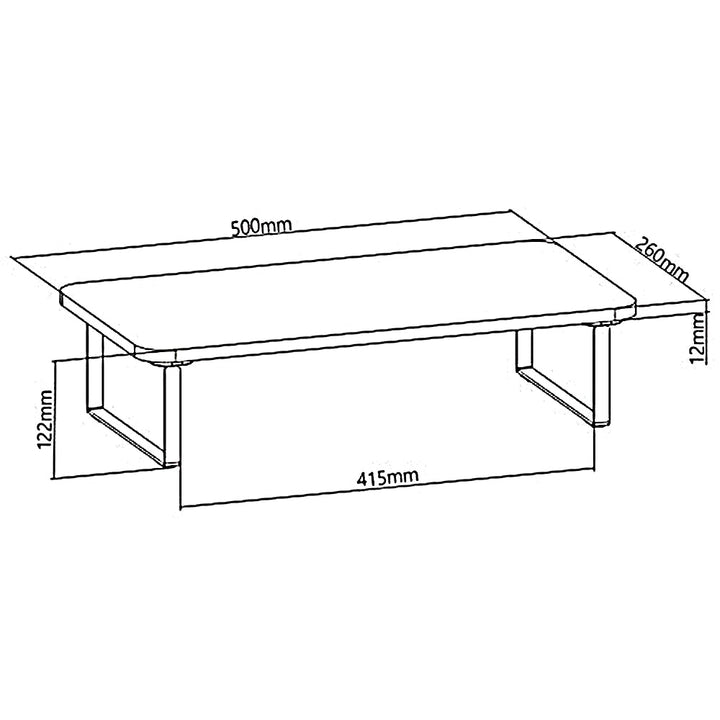 Maclean stalak za monitor/laptop, max. 20 kg, (500 x 260 x 122 mm), MC-933