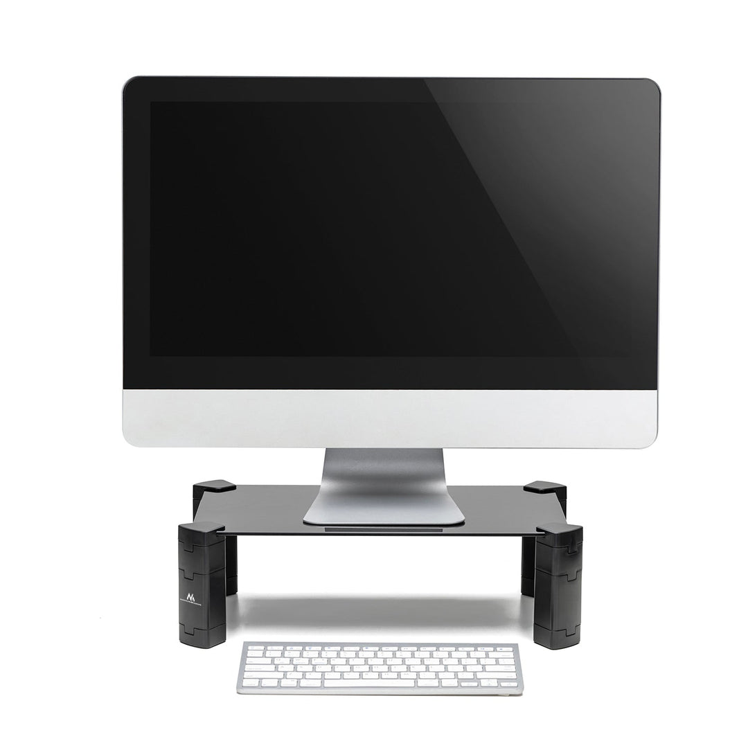 Maclean stalak za laptop/monitor, max. 20 kg, kaljeno staklo, (429 x 269 x 127 mm), MC-934