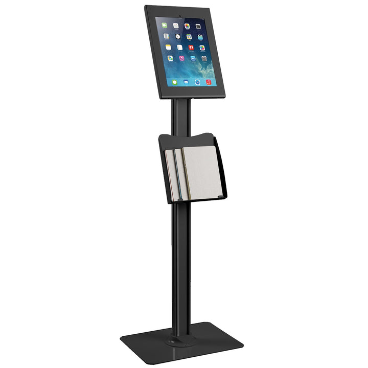 Maclean stalak za oglašavanje tableta, stojeći na podu s bravom, crni, iPad Pro (3. generacija), 12,9", MC-867 B