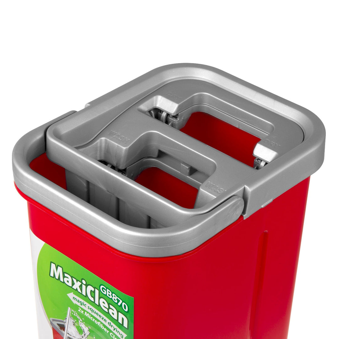 Plosnati mop s GreenBlue kanticom i cjedilom, dvije HQ mikrovlaknaste podloge, zapremina 5,7 L, MaxiClean GB870