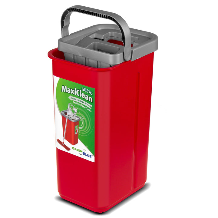 Plosnati mop s GreenBlue kanticom i cjedilom, dvije HQ mikrovlaknaste podloge, zapremina 5,7 L, MaxiClean GB870