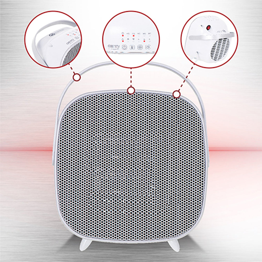 Camry CR 7732 1500W keramički grijač s ventilatorom i LED-svjetlom