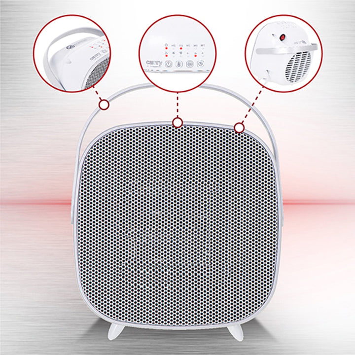 Camry CR 7732 1500W keramički grijač s ventilatorom i LED-svjetlom