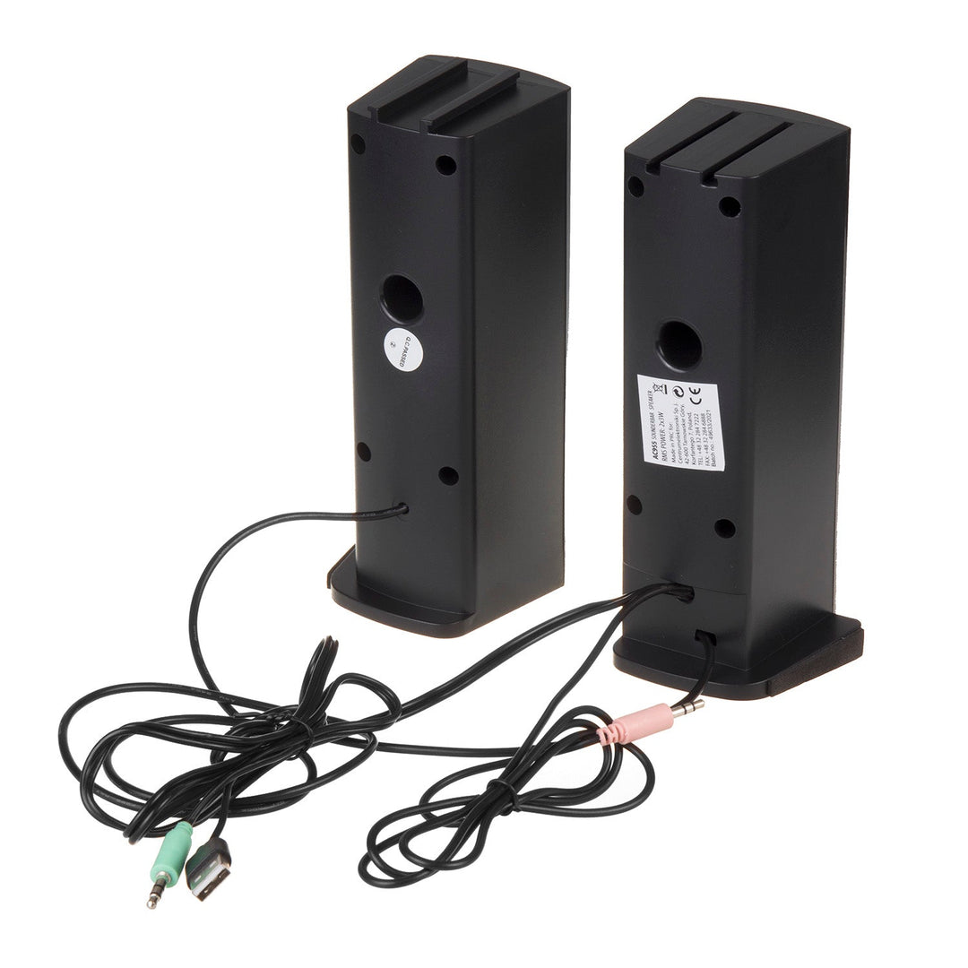 Audiocore 3Wx2 zvučnici za računalni soundbar, LED, USB 5V, linijski ulaz, AC955