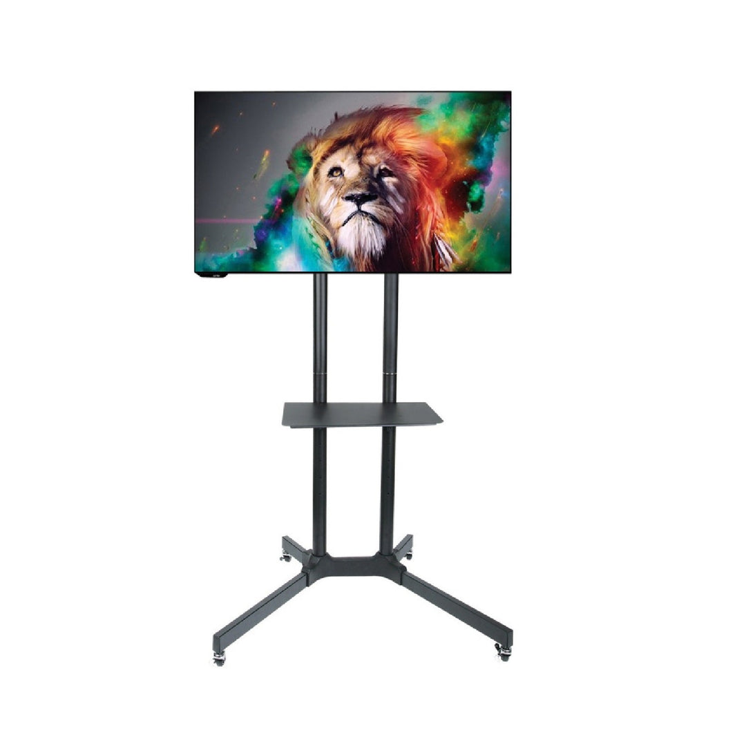Univerzalni TV stalak s policom za TV, 30–65", VESA 600×400, do 60 kg