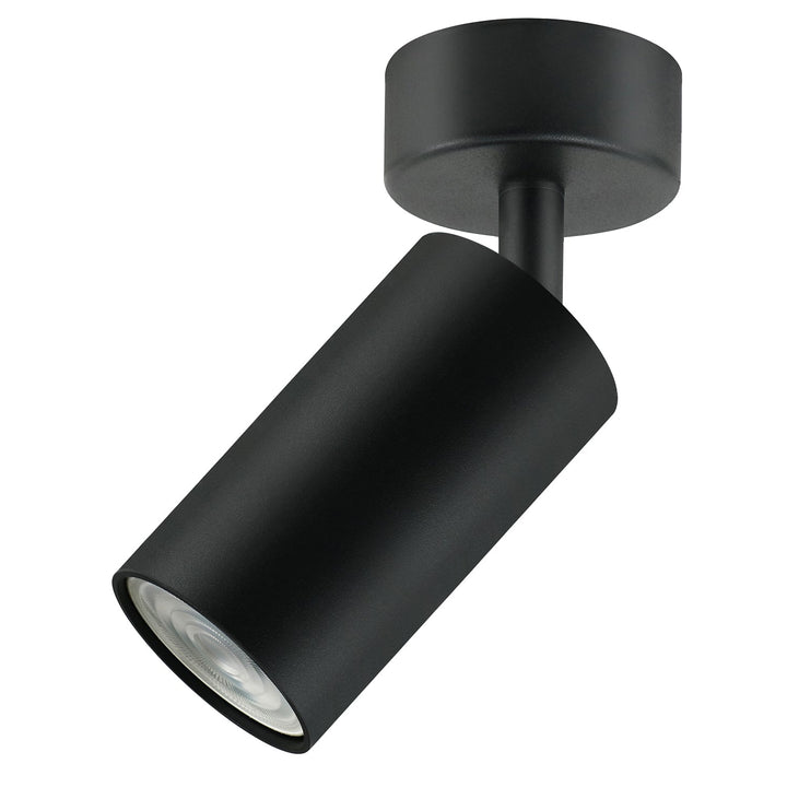 Zidna i stropna lampa Maclean, reflektor, pomična, aluminij, 1xGU10, 55x100 mm, mat crna, MCE451 B