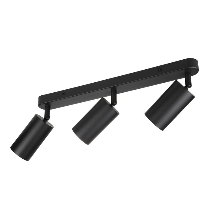 Zidna i stropna lampa Maclean, reflektor, pomična, aluminij, 3xGU10, 55x100 mm, mat crna, MCE453 B