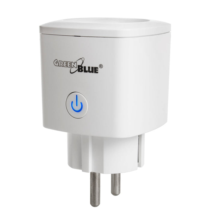 GreenBlue WiFi utičnica s daljinskim upravljačem, Android/iOS/Alexa/Google Home, potrošnja energije, tajmer, max. 3680 W, tip F, GB720 F