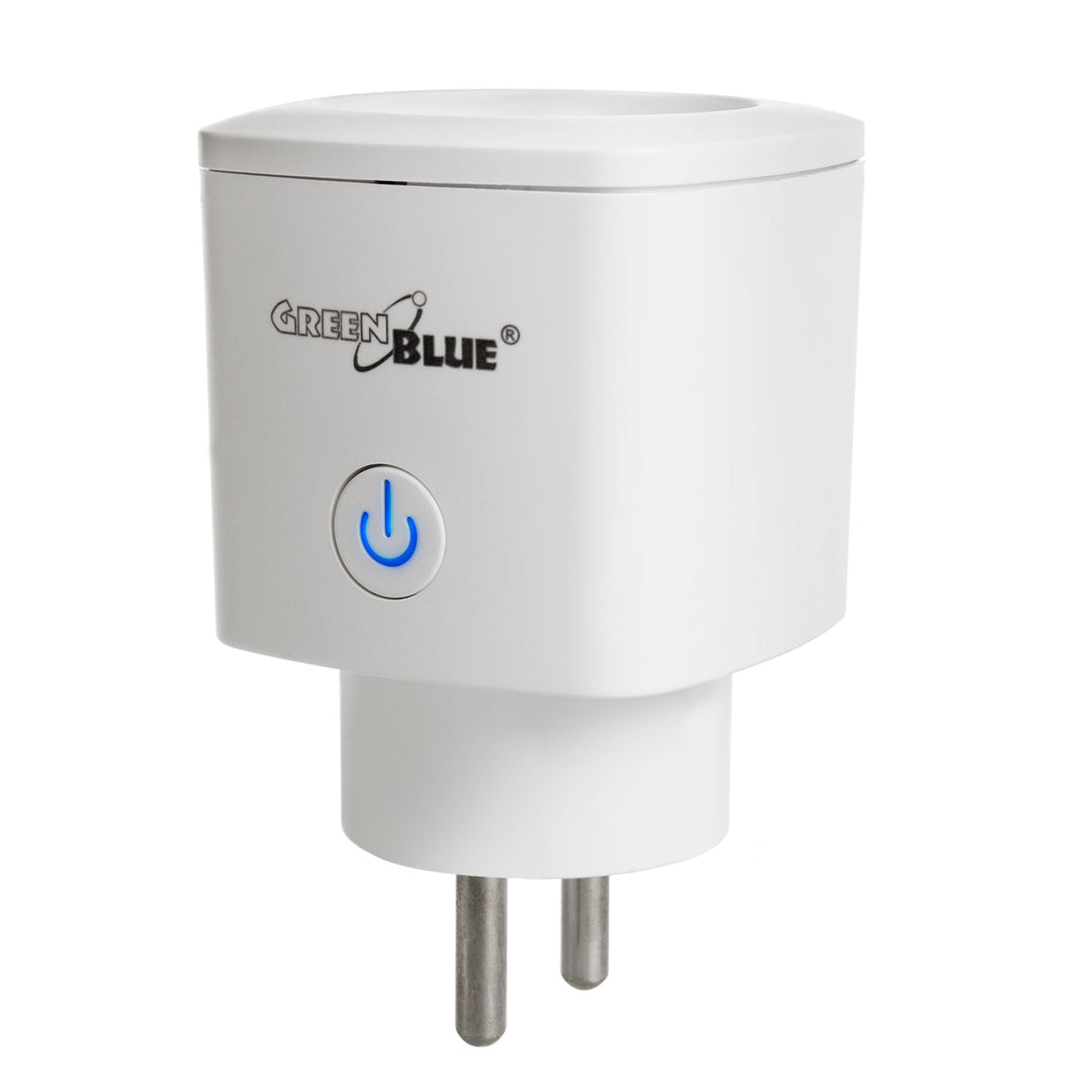 GreenBlue daljinski upravljana WiFi utičnica, Android/iOS/Alexa/Google Home, potrošnja energije, tajmer, max. 3680 W, tip E, GB720 E