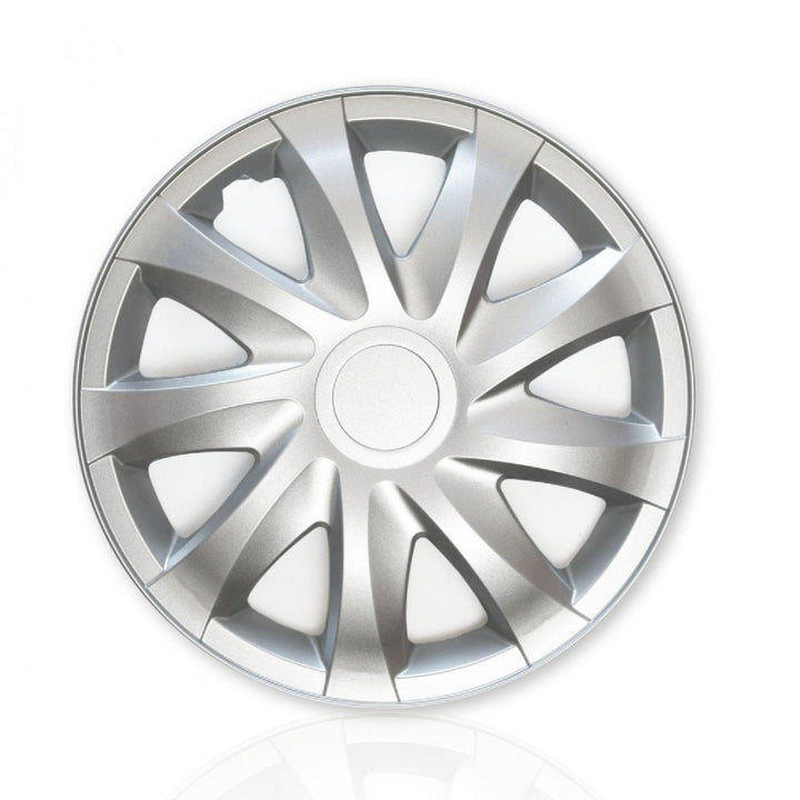 Draco univerzalne 14" srebrne navlake za središnje vijke, set od 4