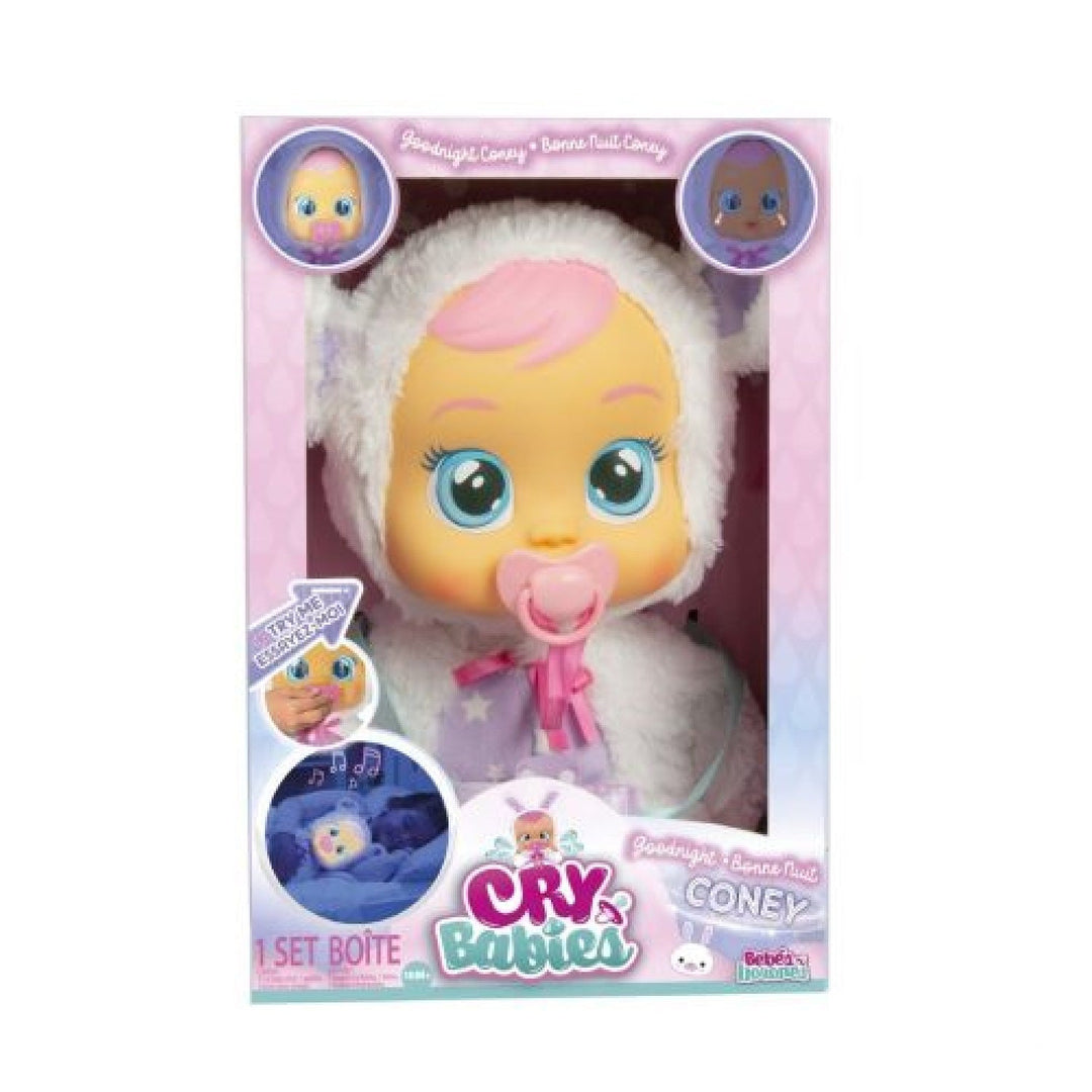 TM TOYS IMC093140 Cry Babies Goodnight Coney Interactive Baby Doll Real Tears 5 Lullabies