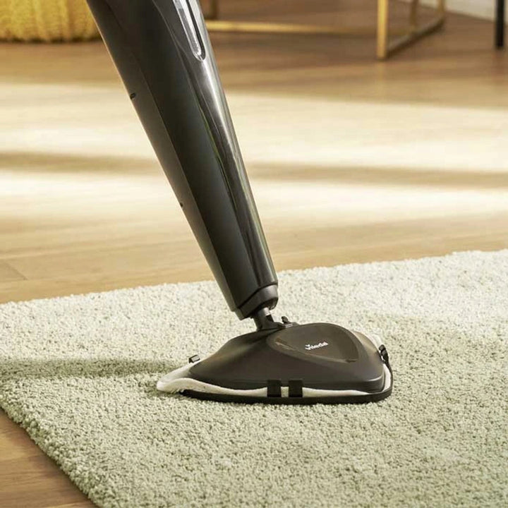 Vileda 168917 Steam Plus 3.0 električni parni mop s 2 zamjenjiva mikrovlaknasta nastavka za čišćenje tepiha