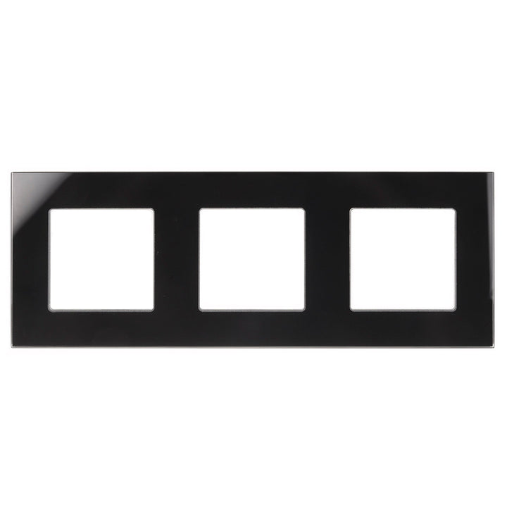 Maclean staklena okvirna ploča, trostruka, crna, 228x86 mm, MCE731B