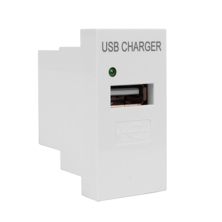 USB priključak s Maclean punjačem, pojedinačni, 1A, bijeli, MCE727W