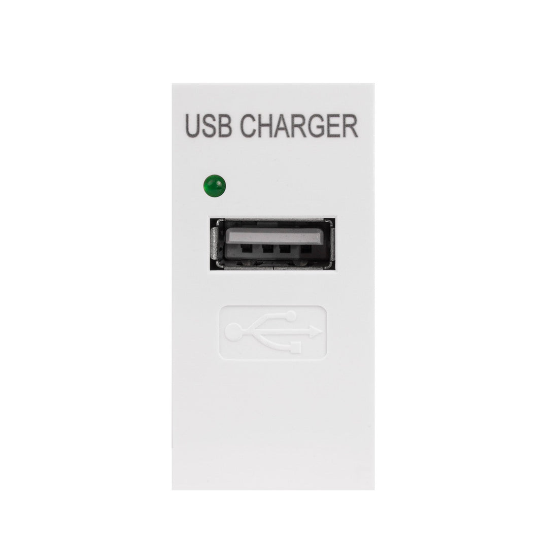 USB priključak s Maclean punjačem, pojedinačni, 1A, bijeli, MCE727W