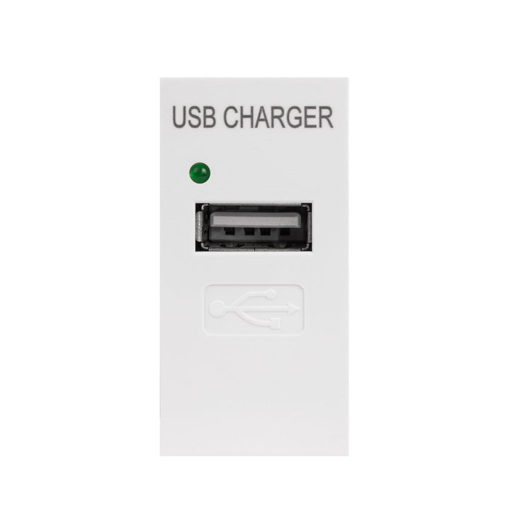 USB priključak s Maclean punjačem, pojedinačni, 1A, bijeli, MCE727W