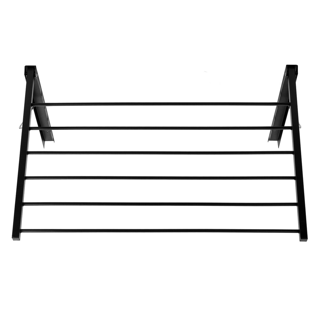 Sklopivi zidni sušilo za kupaonicu. Majka 80 cm crna
