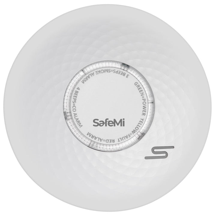 Detector de fum și monoxid de carbon SafeMi SHCS-10 2în1 cu baterie integrată