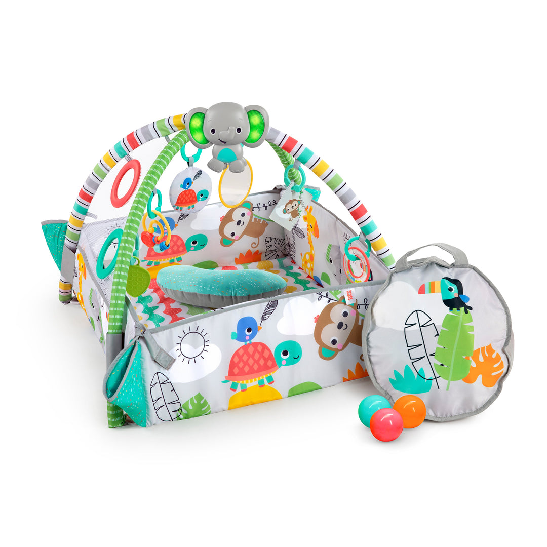 Bright Starts 12624 Bright Starts Baby Play Mat Your Way Ball Play Gym &amp;; Ball Pit 7 Jucării