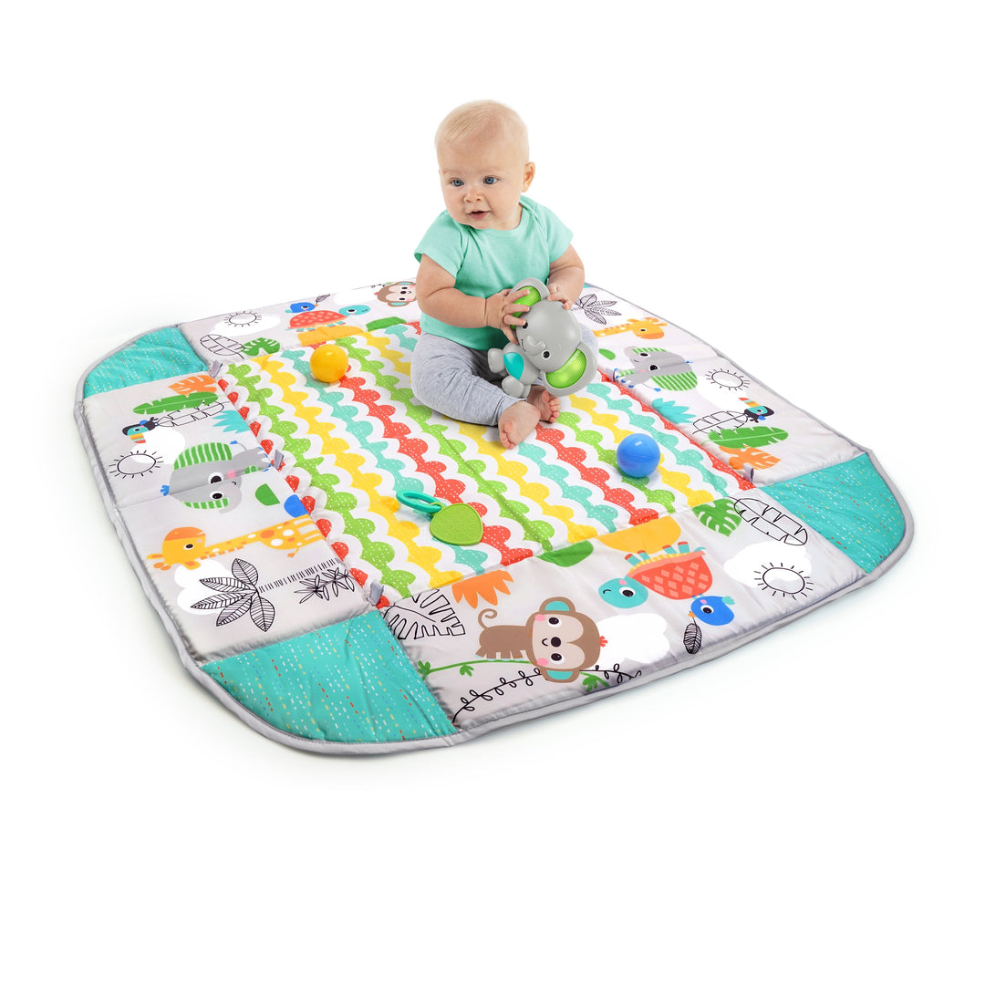 Bright Starts 12624 Bright Starts Baby Play Mat Your Way Ball Play Gym &amp;; Ball Pit 7 Jucării