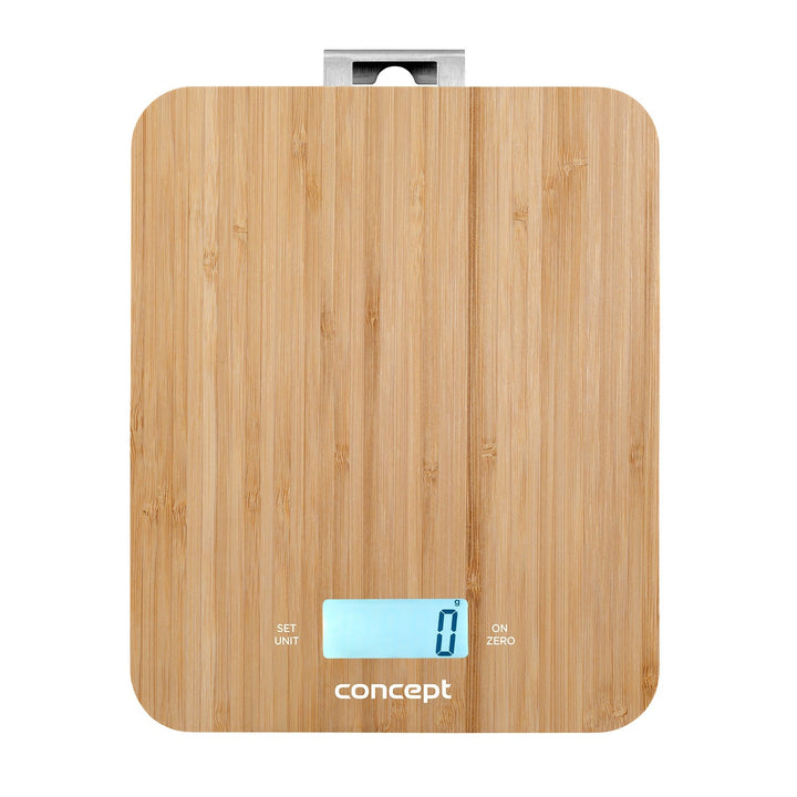 Concept VK5713 Cântar digital de bucătărie - Bamboo - 15 kg Ceas temporizator Design Bamboo max. 15 kg cu cârlig de agățat