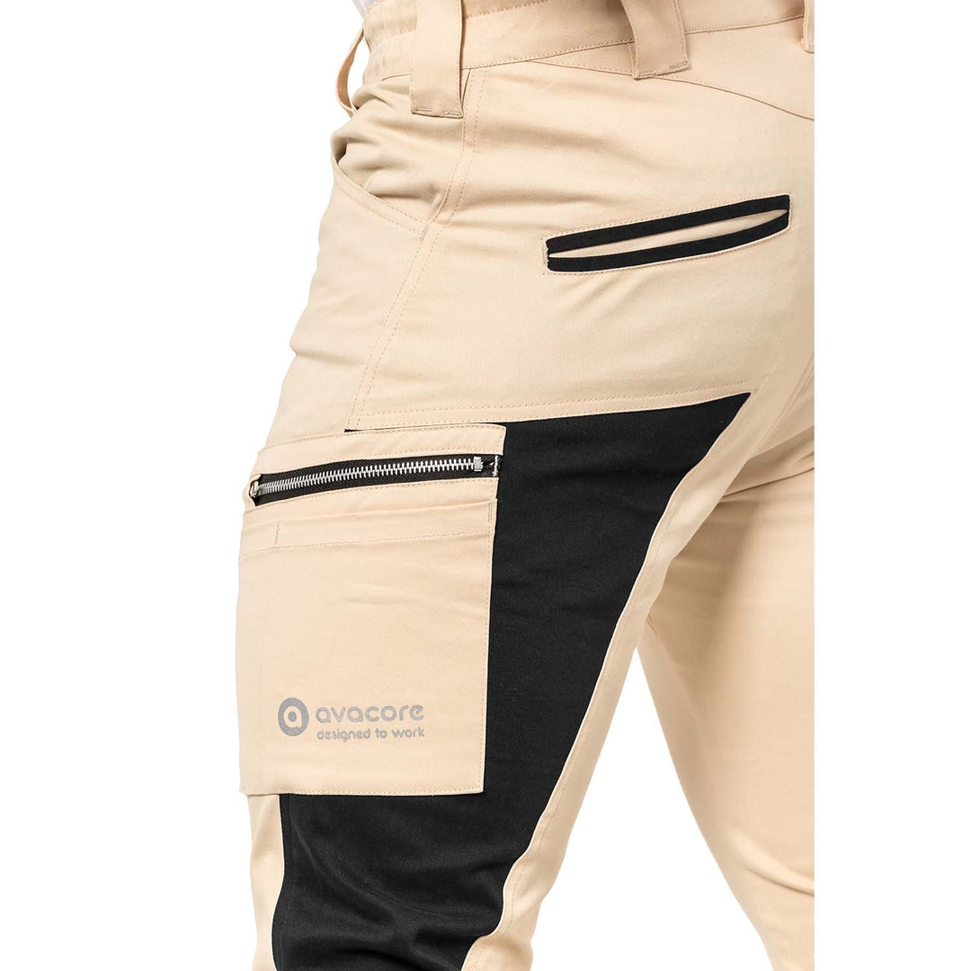 Pantaloni de lucru pentru barbati, Tubbos, bej/negru, marimea 52