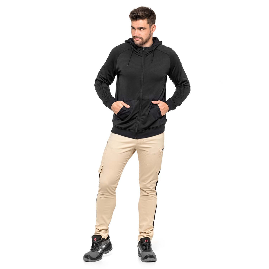 Pantaloni de lucru pentru barbati, Tubbos, bej/negru, marimea 58